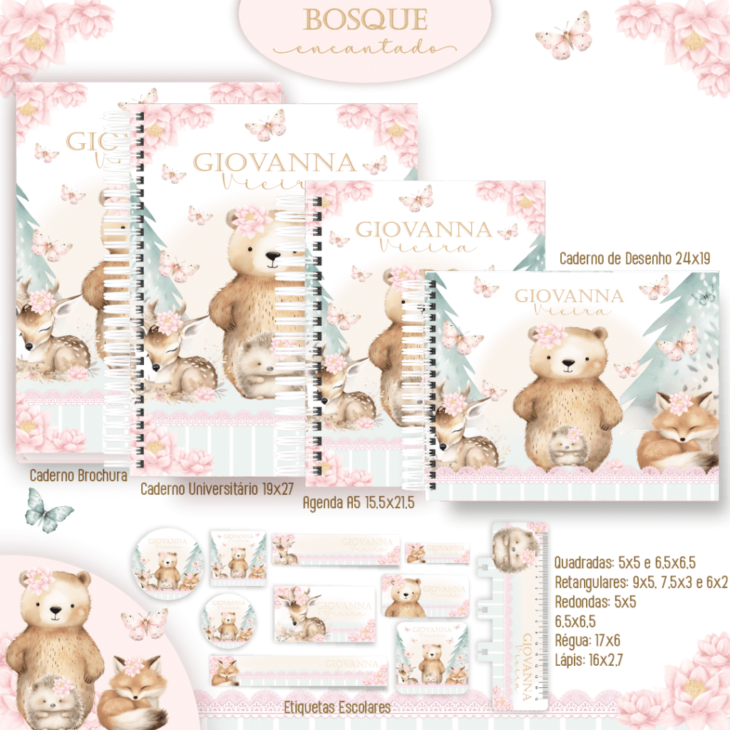 Bosque Encantado - Kit Escolar 2025 - Imagem 1
