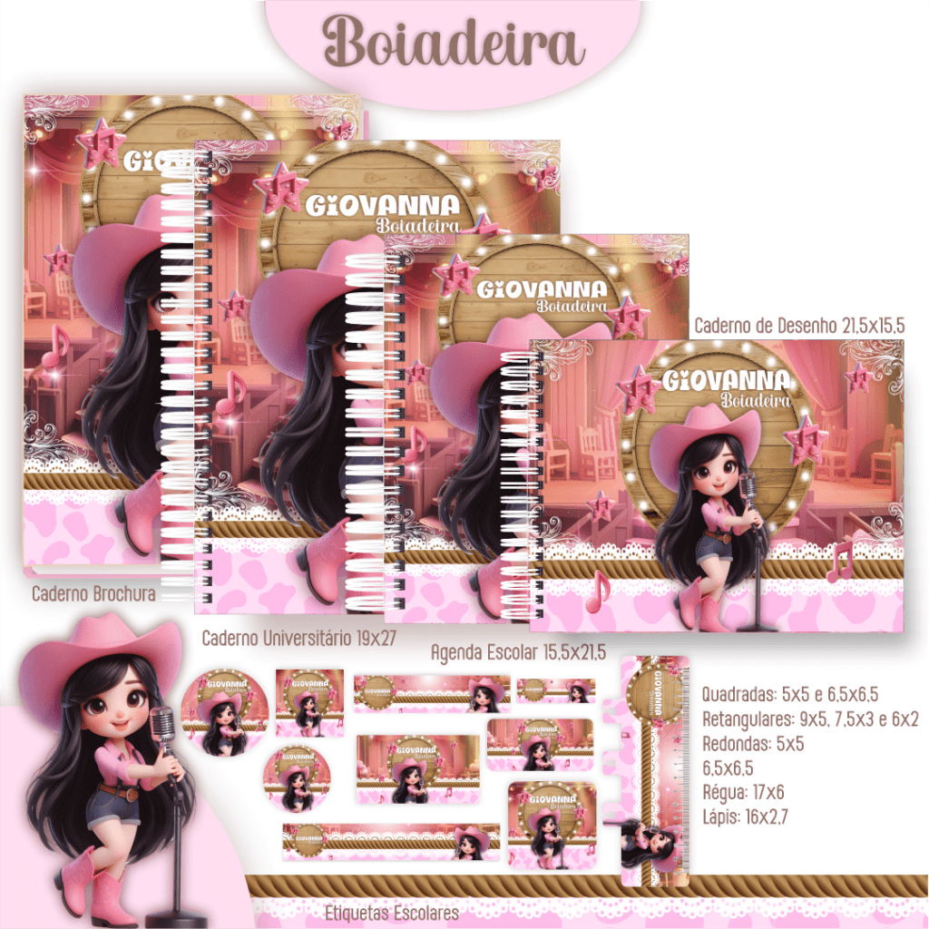 Boiadeira - Kit Escolar 2025 (Pamella Vieira) - Imagem 1