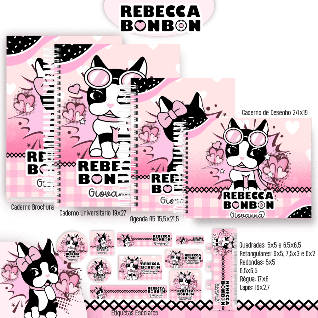 Rebecca Bonbon - Kit Escolar 2025 - Imagem 1