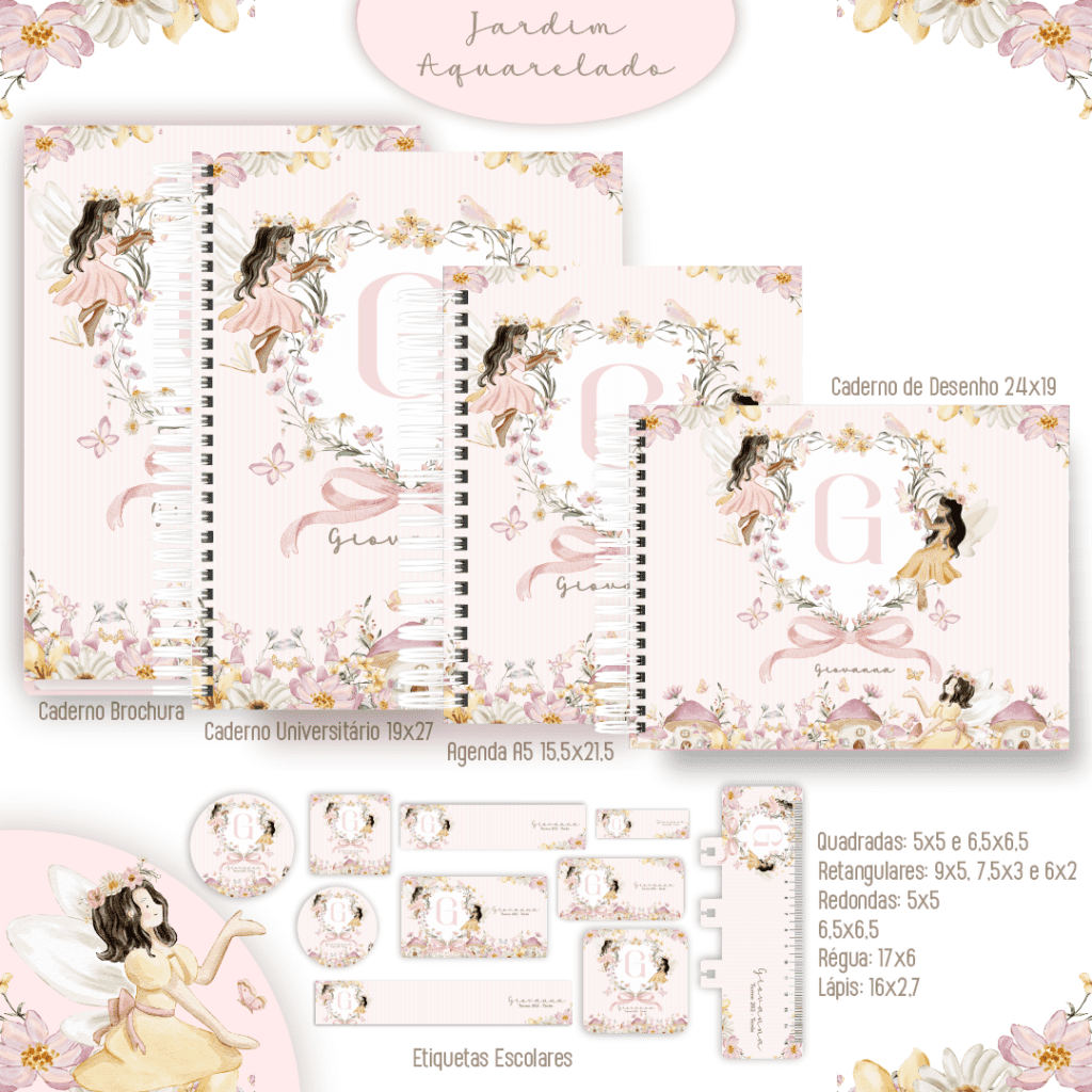 Jardim Aquarela - Kit Escolar 2025 - Imagem 1