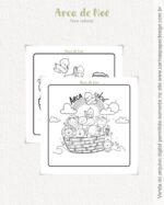 Para colorir Arca de Noé