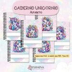 Cadernos Alfabeto Unicornio A5