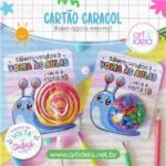 Cartão Pirulito Caracol Volta às Aulas