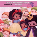 Branca de Neve Cute Negra