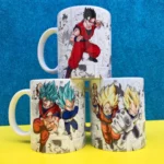 Kit Dragon Ball - Artes para Canecas