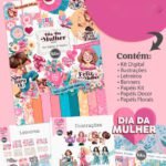 Dia da Mulher 2025 - Combo Ilustrações e Papéis (Tita)