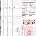 COMBO 16 Agendas Femininas Neutra 2025 | Permanente