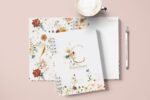 Combo 26 Capas Florais Alfabeto + Miolo Caderno - Imagem 3