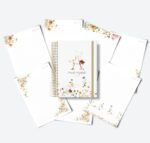 Combo 26 Capas Florais Alfabeto + Miolo Caderno - Imagem 5