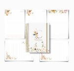 Combo 26 Capas Florais Alfabeto + Miolo Caderno - Imagem 8