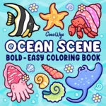 Cenas do Oceano - Livro de Colorir