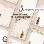 10 Papéis de Carta - Santa Teresinha
