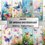 Papeis Butterfly - Kit Digital