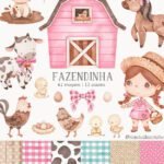 Fazendinha Rosa - Kit Digital