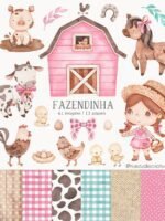 Fazendinha Rosa - Kit Digital