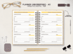 Planner Universitário A5 - Permanente Horinzontal (Moldes da Lê) - Imagem 5