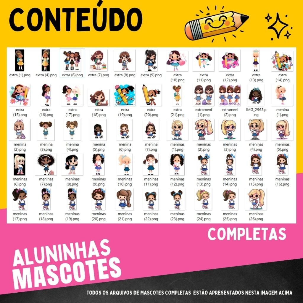 Aluninhas Meninas - Volta às Aulas - Imagem 3