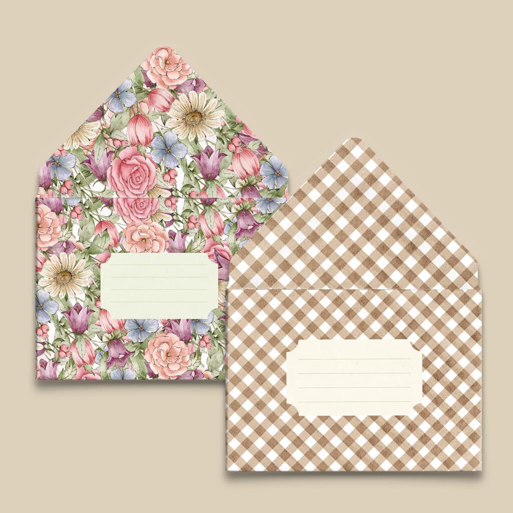 Kit 11 envelopes e 12 papéis de Carta Doce Infância - Imagem 8