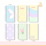 Miolo Agenda não datada Slim (2 em 1) – 6 cores - Imagem 2