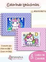 Livro de Colorir Unicornios Encantados - Imagem 3