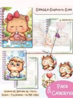 Coleção Cadernos Capivara Cute