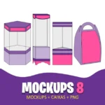 COMBO 8 Mockups + Caixa + PNG (STUDIO E PNG)