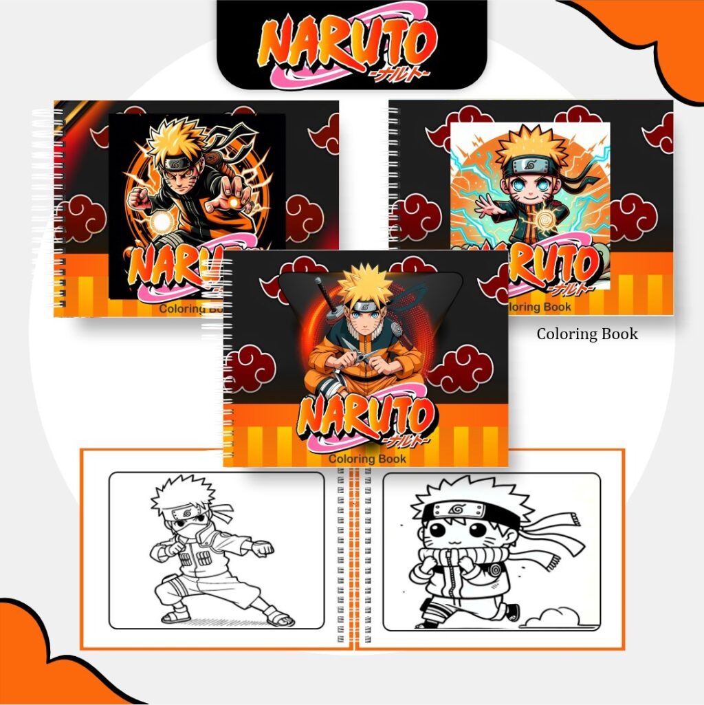 NARUTO- Livro de Colorir (Pamella Vieira) - Imagem 1