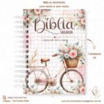Kit Capas Bíblia + Devocional - Bicicleta Floral - Imagem 4