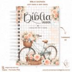 Kit Capas Bíblia + Devocional - Bicicleta Floral - Imagem 6