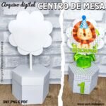 Molde limpo Centro de Mesa sextavado