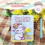 Cartão Bala Cordeiro Páscoa