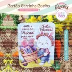 Cartão Carrinho Coelho Páscoa
