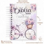 Kit Capas Bíblia + Devocional - Bicicleta Floral - Imagem 3