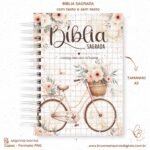 Kit Capas Bíblia + Devocional - Bicicleta Floral - Imagem 9