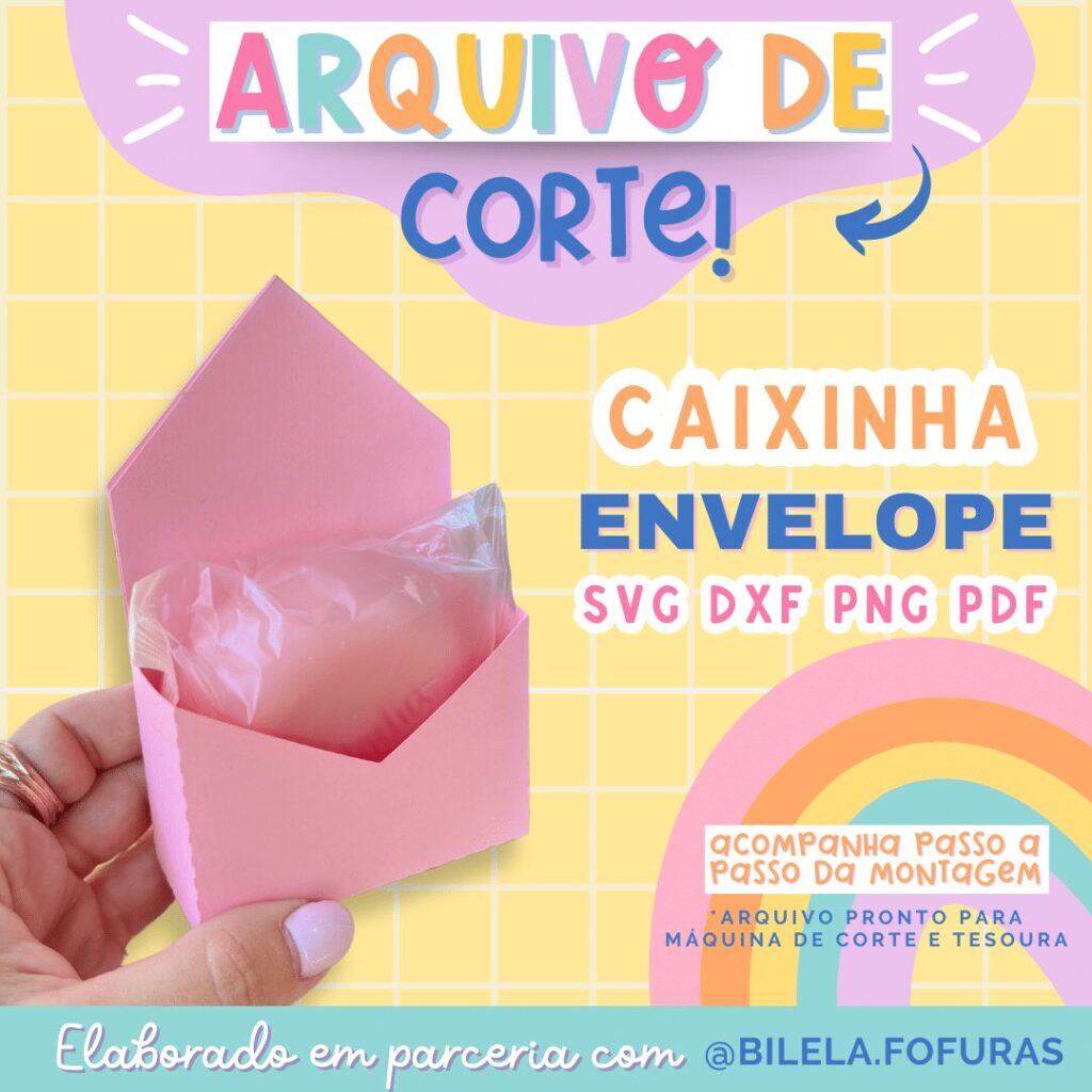 Caixinha Envelope - Molde Limpo - Imagem 1