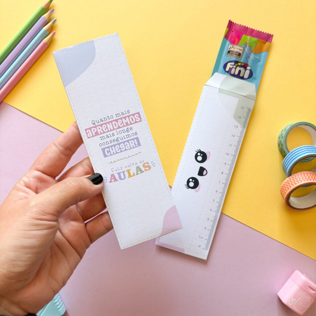 Envelope Régua - Volta às aulas (Tudo pra Papelaria) - Imagem 1