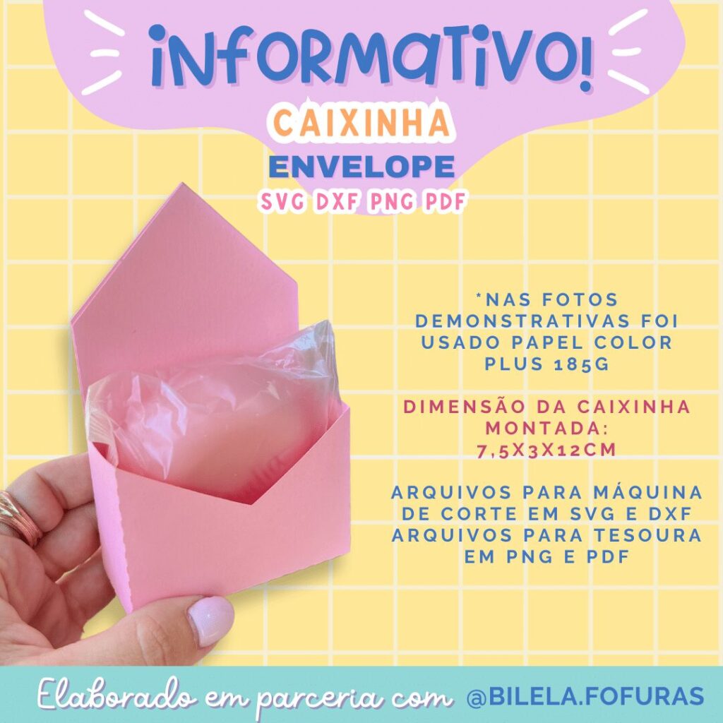 Caixinha Envelope - Molde Limpo - Imagem 3