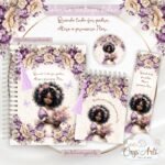 Combo Flor - Encadernação (Crys Arts)