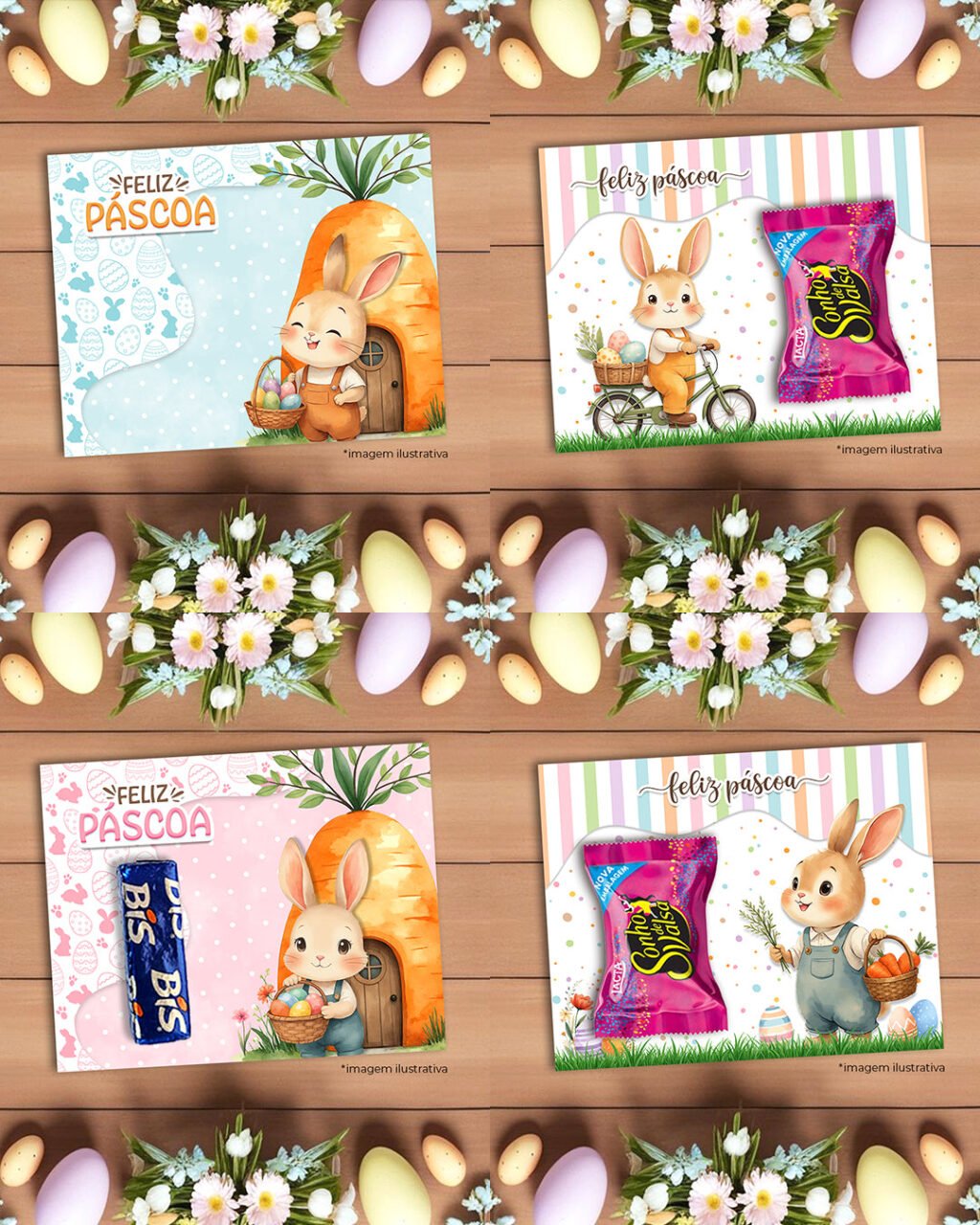 Printable - Arte Card Multiuso - Jardim dos Coelhinhos - Imagem 4