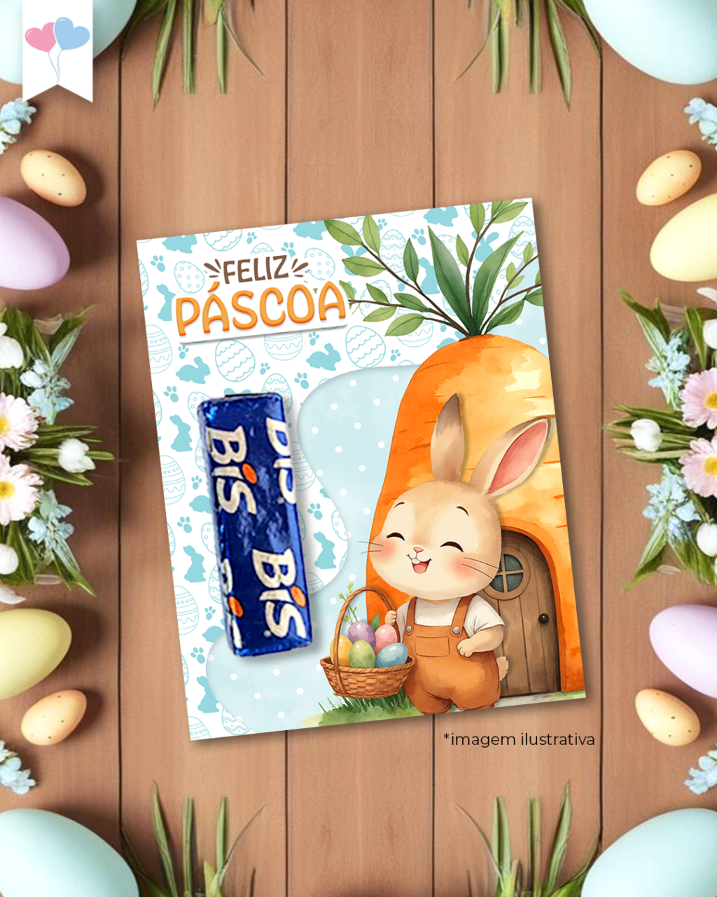 Printable - Arte Card Multiuso - Jardim dos Coelhinhos - Imagem 5