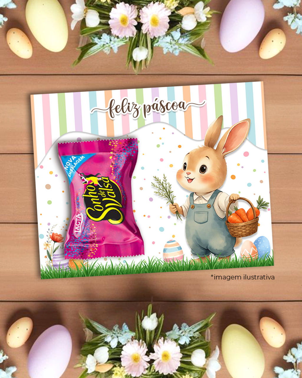 Printable - Arte Card Multiuso - Jardim dos Coelhinhos - Imagem 2