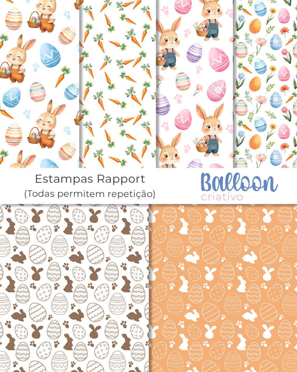 Jardim dos Coelhinhos - Kit Digital (Balloon Criativo) - Imagem 6