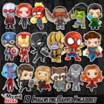 Os Vingadores Cute - Kit Digital