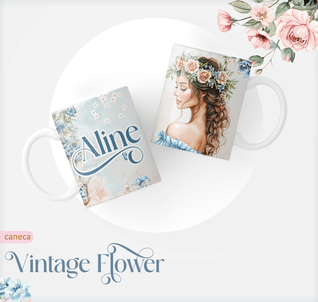 Vintage Flowers 5 - Caderno A5 - Imagem 2
