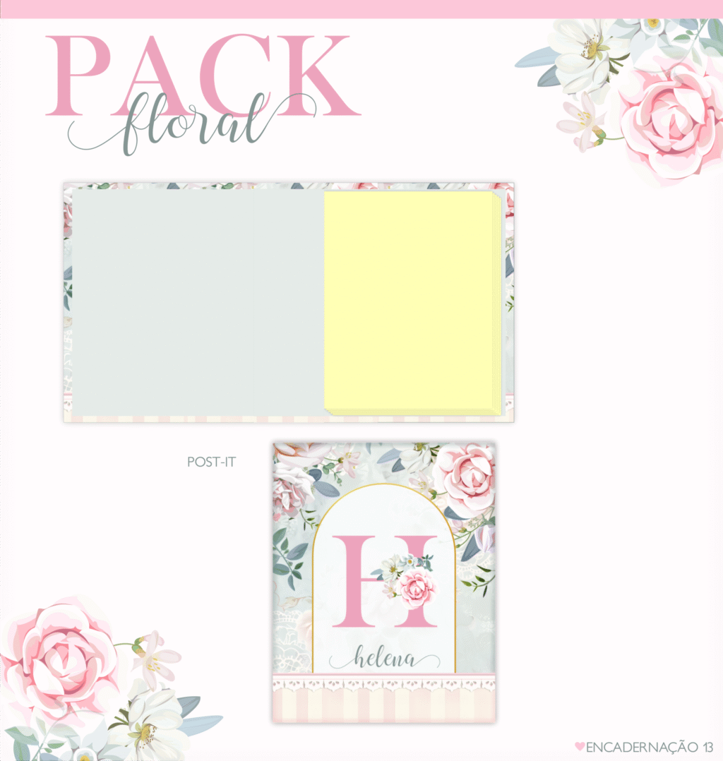Pack Alfabeto Floral 1 - Agendas 2026 (Lina) - Imagem 2