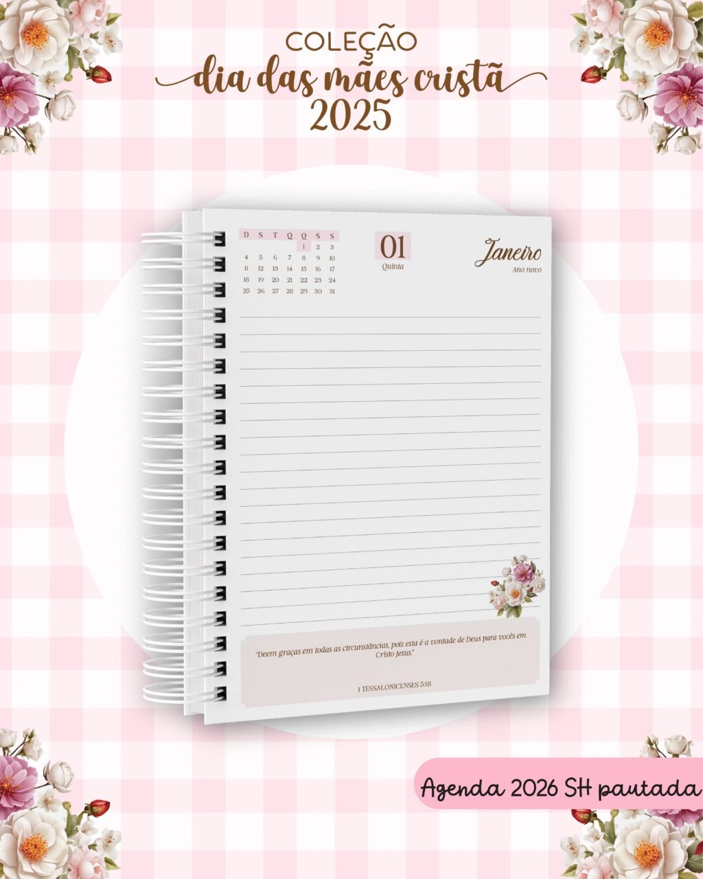 Floral 1 Rosa - Dia das Mães Cristã 2025 (Dream Arts) - Imagem 3