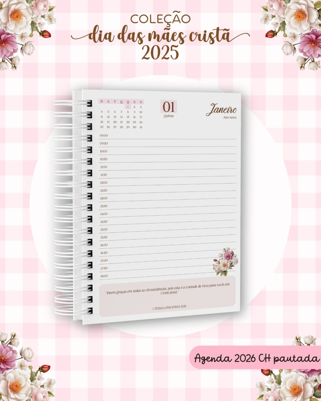 Floral 1 Rosa - Dia das Mães Cristã 2025 (Dream Arts) - Imagem 4