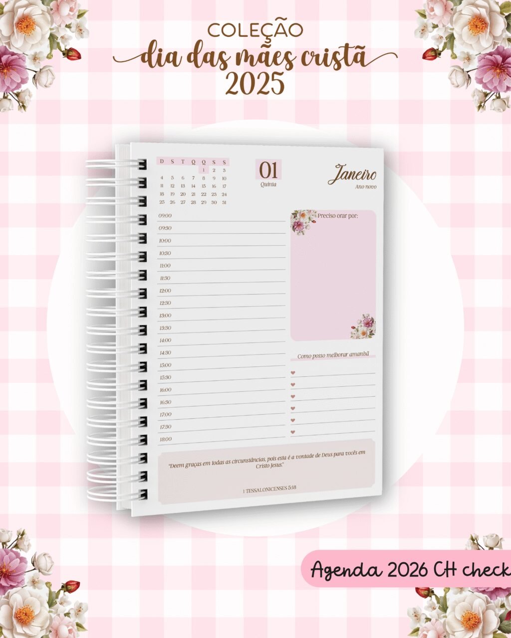 Floral 1 Rosa - Dia das Mães Cristã 2025 (Dream Arts) - Imagem 6