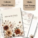 Caderno Congresso 2025 Adoração Pura – COM TEMA – Coleção Floral Outono