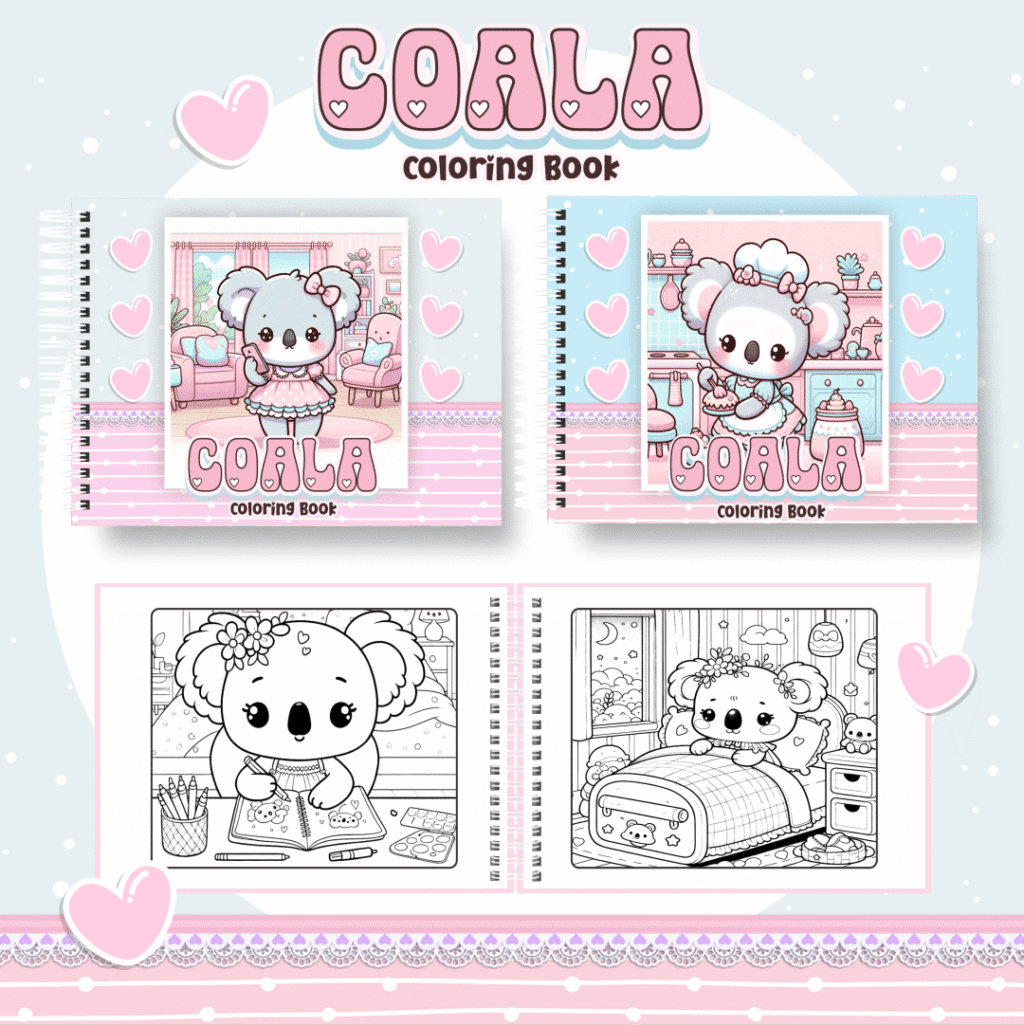Coala Kawaii - Big Livros de Colorir (Pamella Vieira) - Imagem 1
